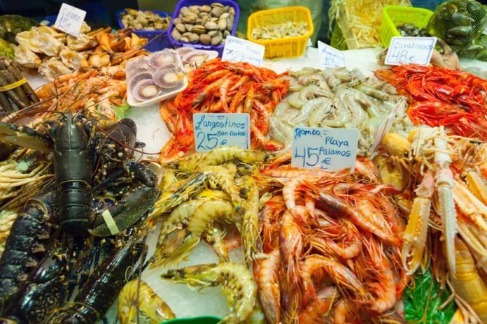Seafood at Famous Big Fish Market